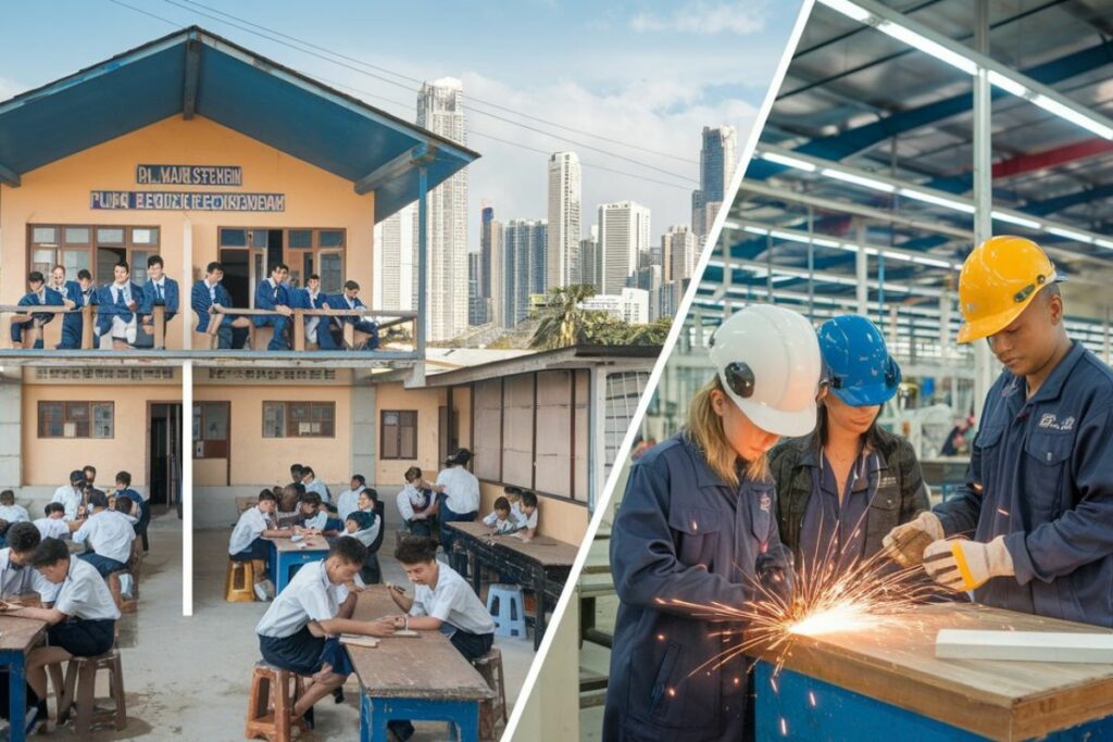 La educación dual -que combina la escuela con la fábrica- es una alternativa para generar empleo seguro.