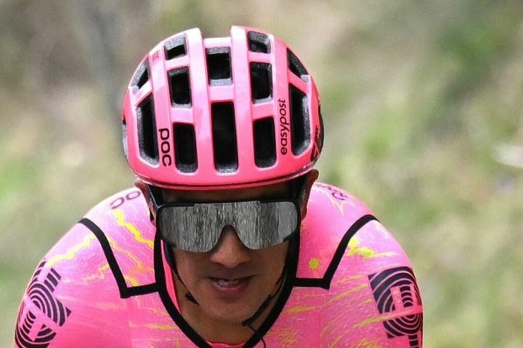 Richard Carapaz, ciclista ecuatoriano del EF Education-EasyPost, quien competirá en la Estrella de Bessèges.