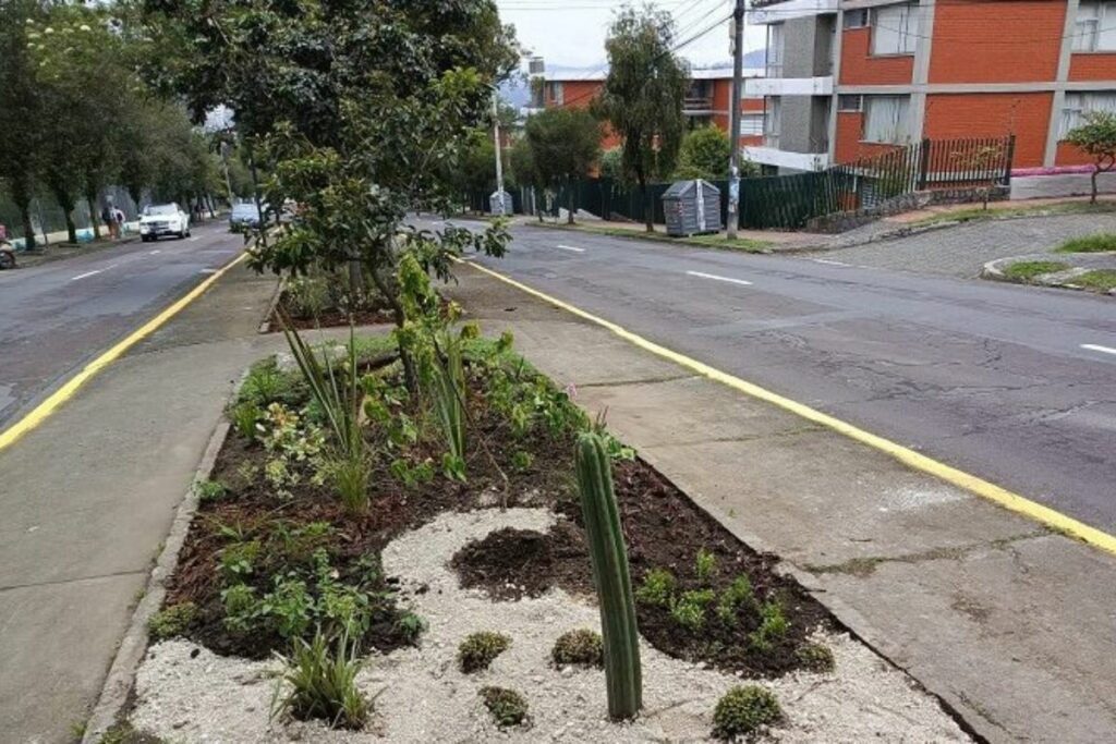 El corredor de la avenida Mariana de Jesús fue una de las propuestas ganadoras de los Fondos Ambientales.