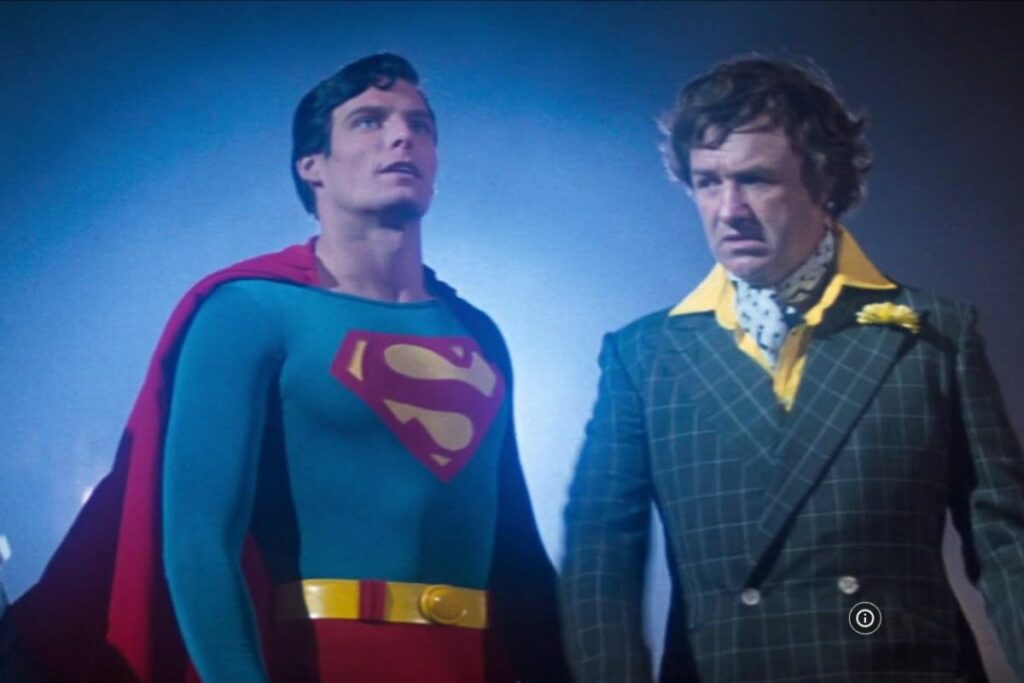 Gene Hackman como Lex Luthor en 'Superman'. Su interpretación marcó un hito en la historia del cine.