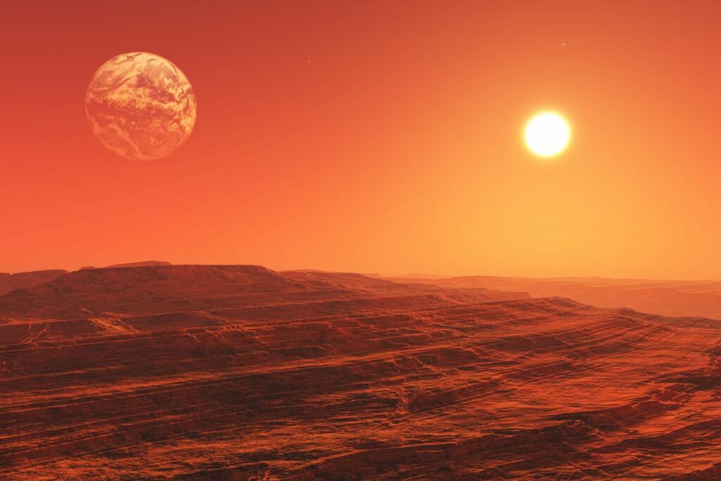 Marte es conocido como el "planeta rojo" debido a su característico color (imagen referencial). Foto: Freepik.