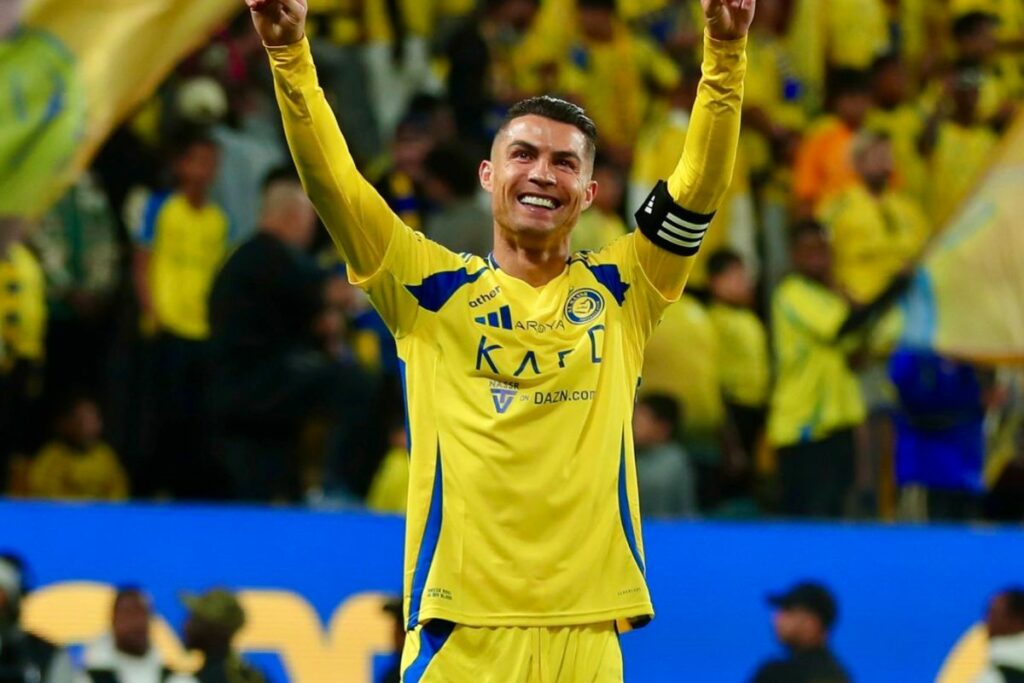Cristiano Ronaldo su primer gol con 40 años.