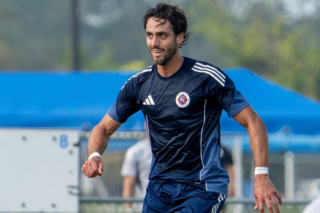 Leonardo Campana durante la pretemporada con el New England Revolution.