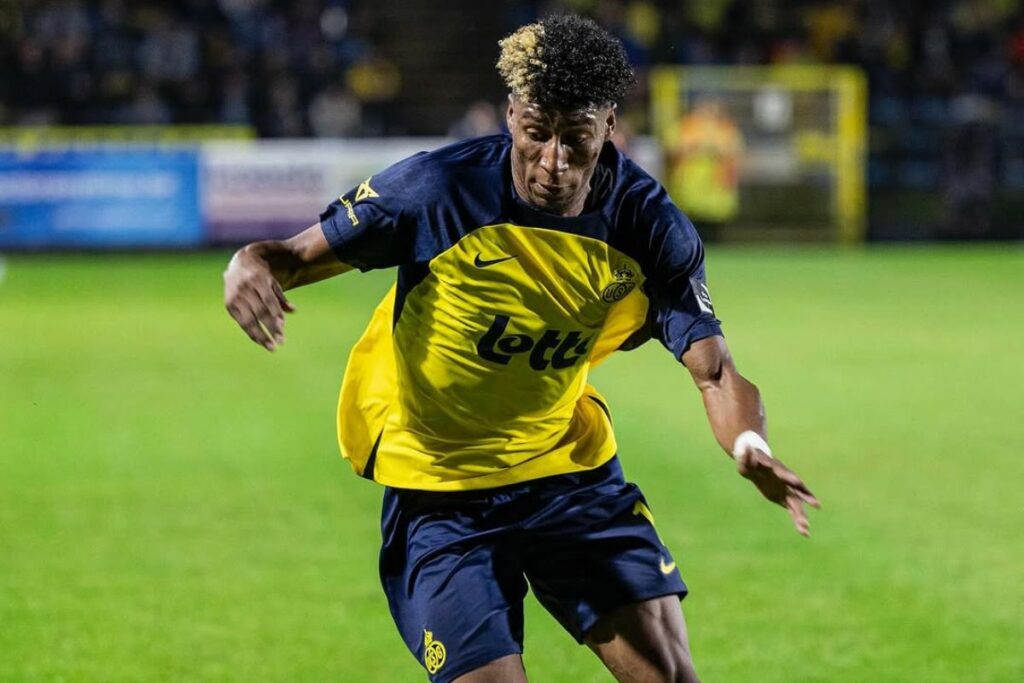 Kevin Rodríguez en un partido con el Union Saint- Gilloise.