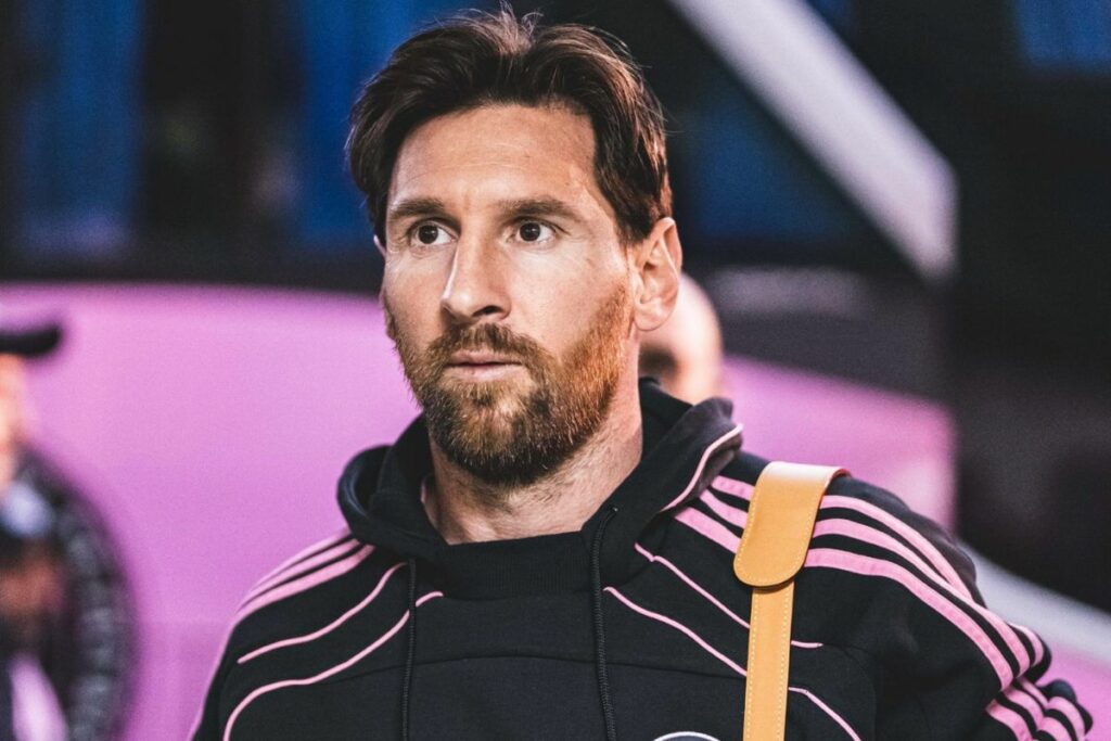 Lionel Messi en la pretemporada con el Inter Miami.