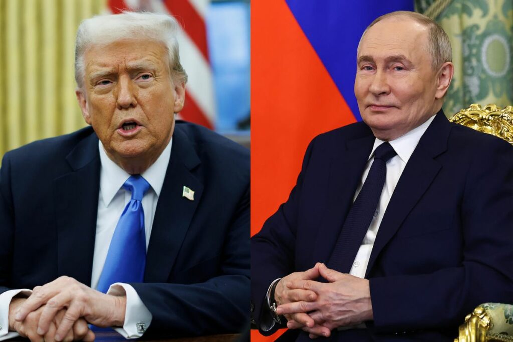 Fotografías de archivo del presidente de Estados Unidos, Donald Trump (i), y el presidente de Rusia, Vladimir Putin. EFE