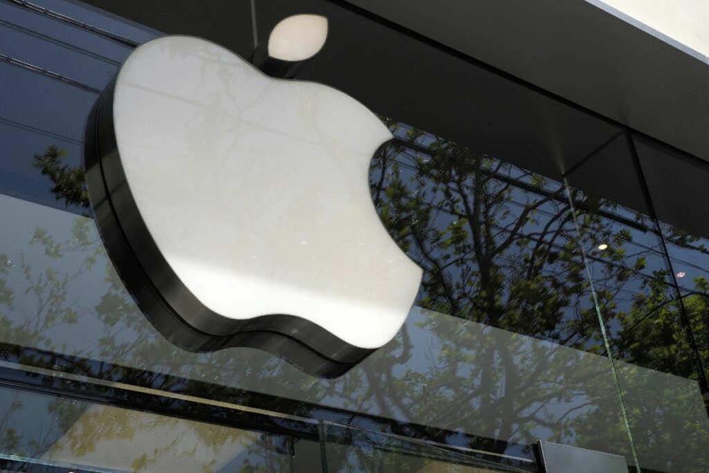 Fotografía de archivo del logo de Apple.