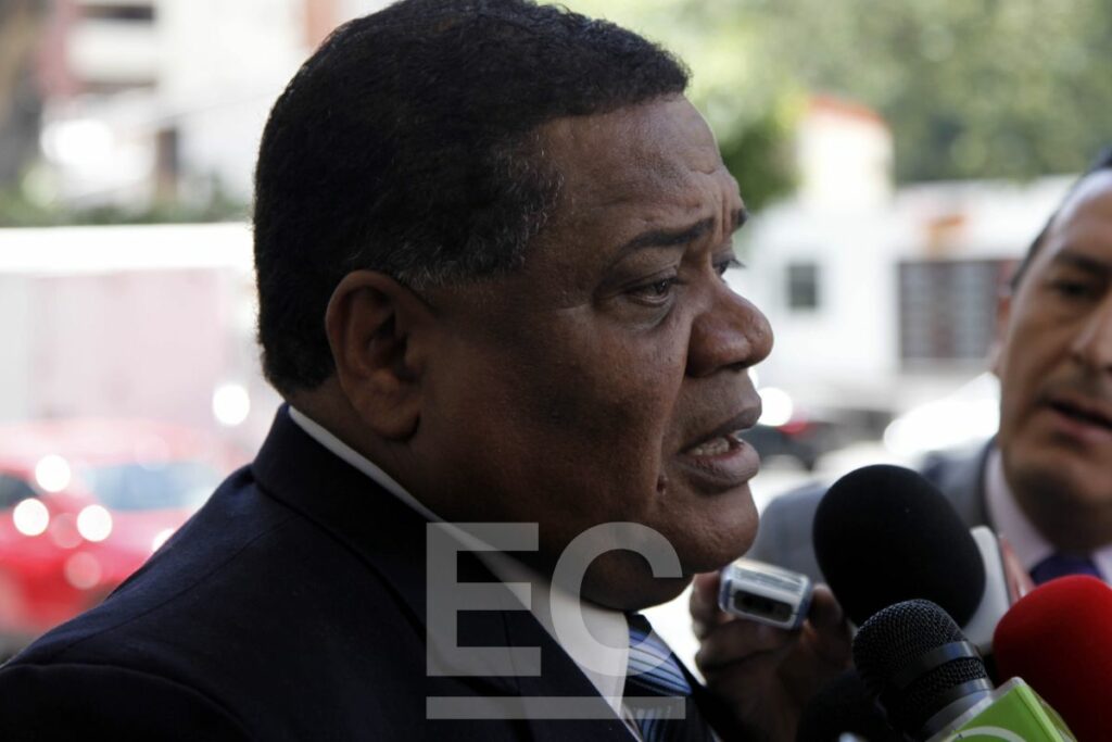 Jorge Guzmán en 2014 cuando era parte de la Asociación de Futbolistas del Ecuador (AFE).