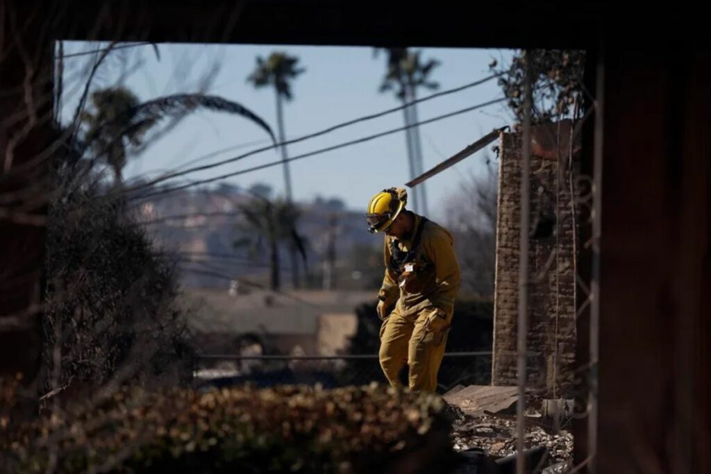 Fotografía de archivo de los incendios en Los Ángeles, del 13 de enero de 2025.