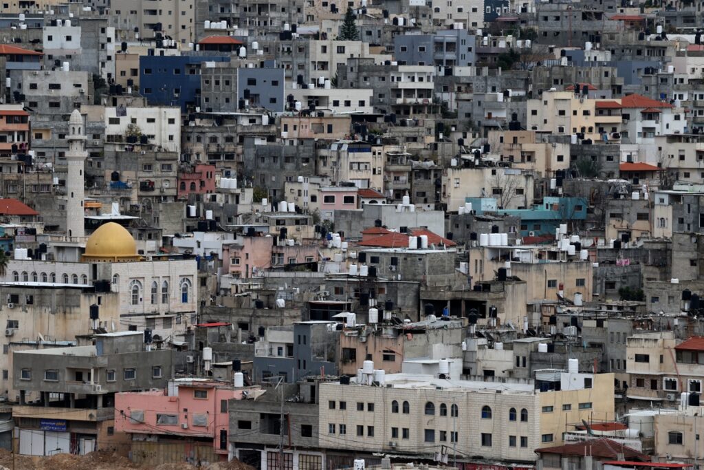 El campo de refugiados de Nur Shams durante una operación militar israelí cerca de la ciudad cisjordana de Tulkarem, el 9 de febrero de 2025.