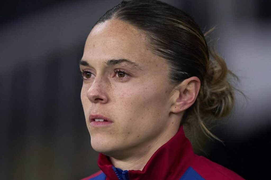 Mapi León en un partido de la Champions League Femenina con el FV Barcelona.