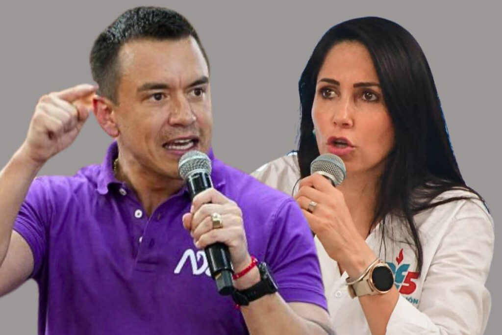 Luisa González y Daniel Noboa harán campaña para la segunda vuelta de las elecciones 2025.