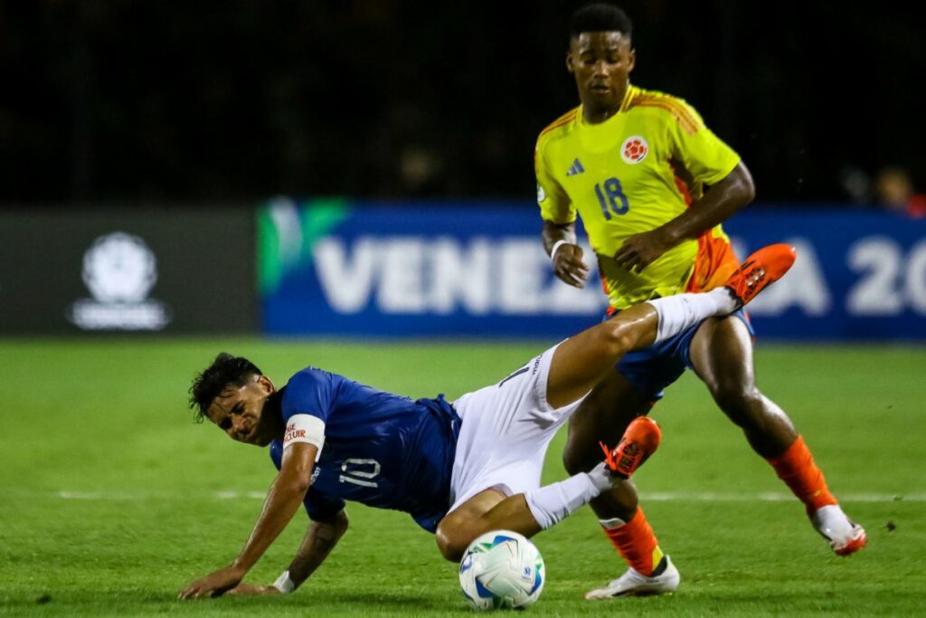 Kendry Páez en el Sudamericano sub-20 de Venezuela con Ecuador.