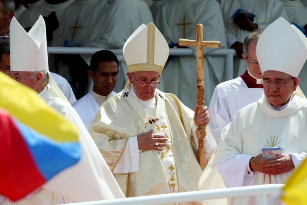 El papa Francisco durante su visita a Ecuador en 2015