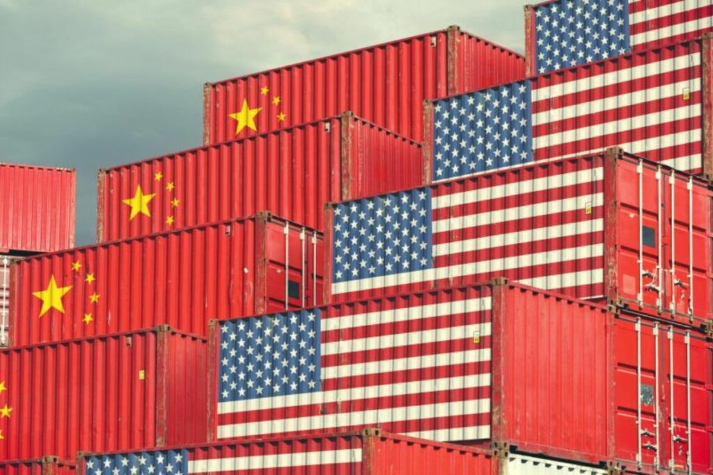 En la foto, exportaciones de China a EE.UU.