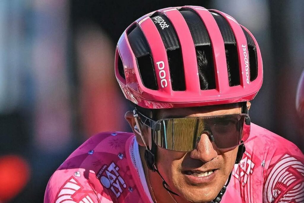 Richard Carapaz, ciclista ecuatoriano del EF Education-EEasyPost. La 'Locomotora' y su equipo se retiraron de la Estrella de Bessèges.