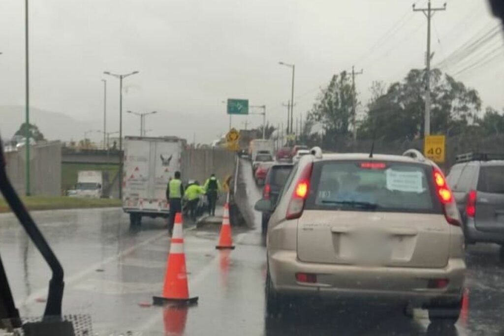 La congestión es muy pesada en el sector de Pifo.