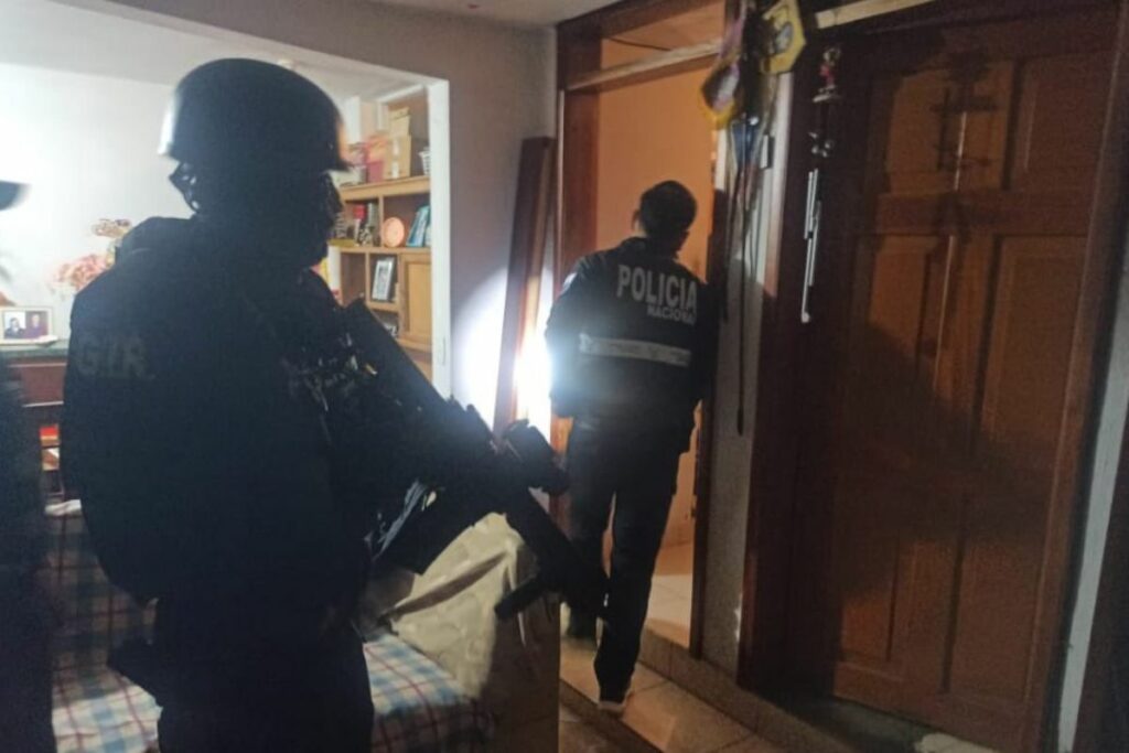 La Policía realizó allanamientos este martes.