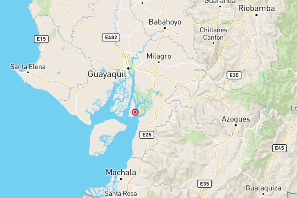 Un sismo se registró en Guayas.