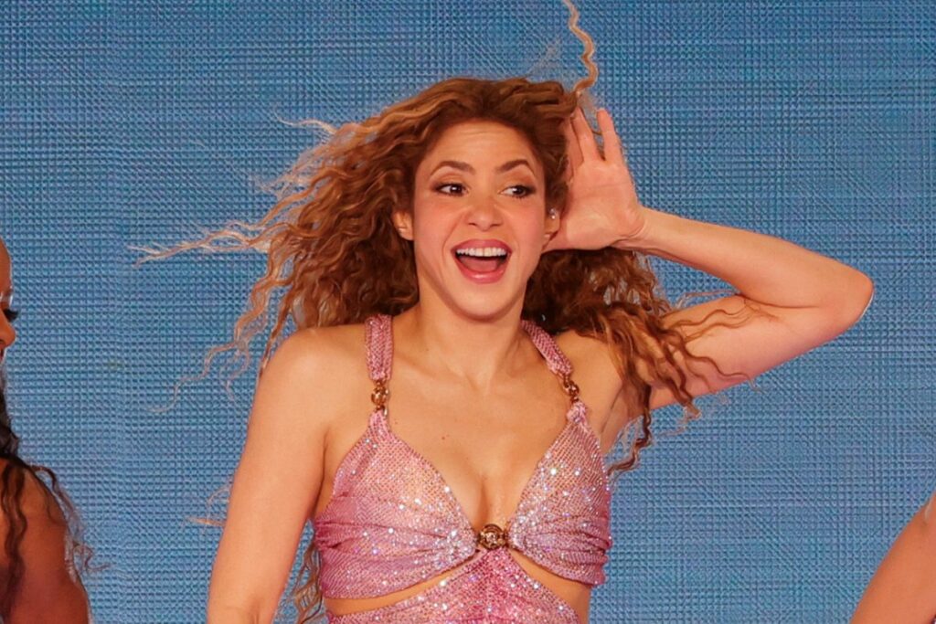 Shakira durante su llegada a Perú. Cortesía