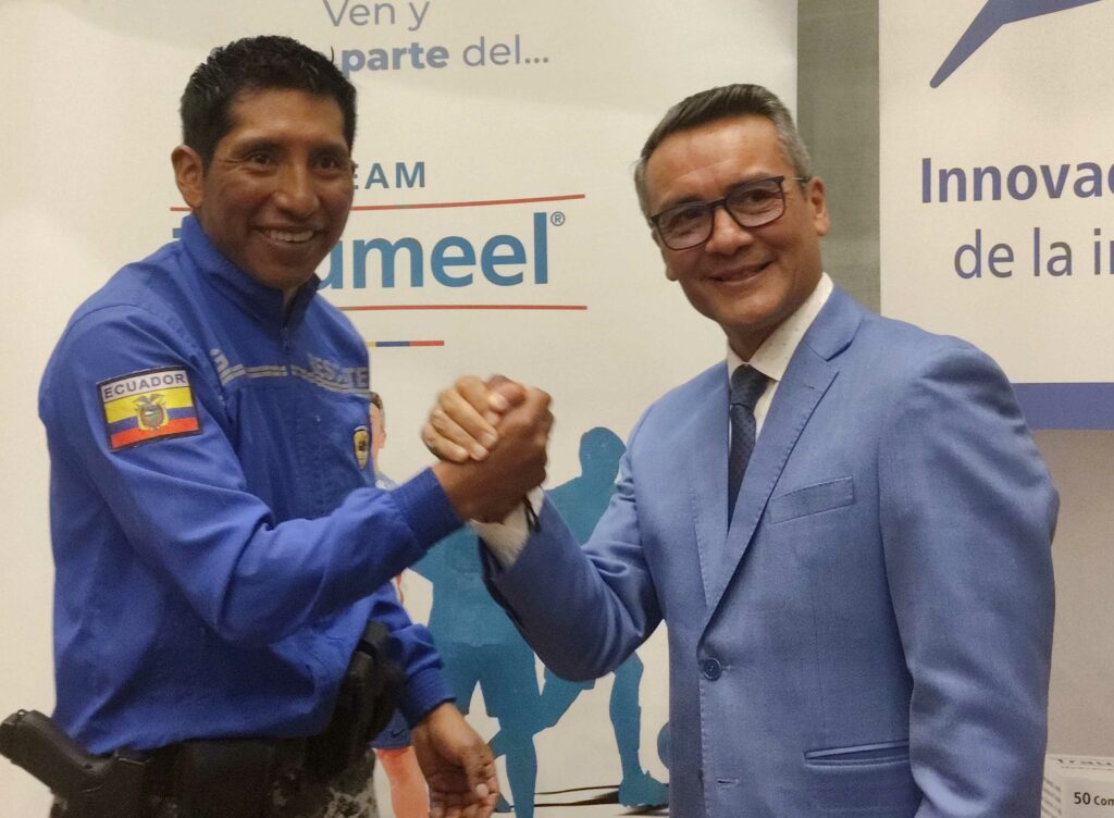 Patricio Arévalo y Alberto Astudillo tras anunciar que escalarán el Everest.