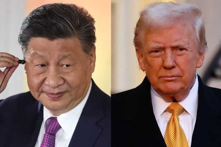 A la izquierda, el presidente chino, Xi Jinping y Donald Trump, presidente estadounidense. Foto: Archivo EFE
