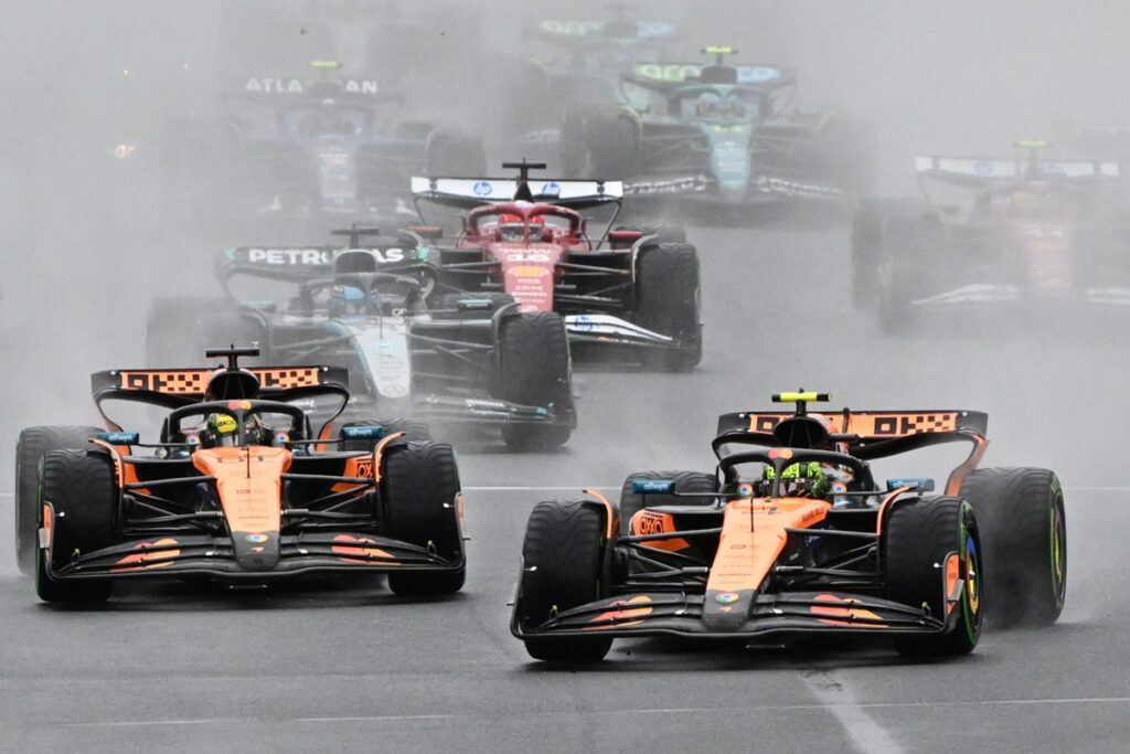 Lando Norris y Óscar Piastri en el Gran Premio de Australia de la Fórmula 1.