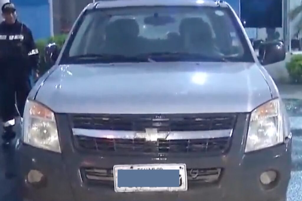 La camioneta fue robada a mediados de marzo.