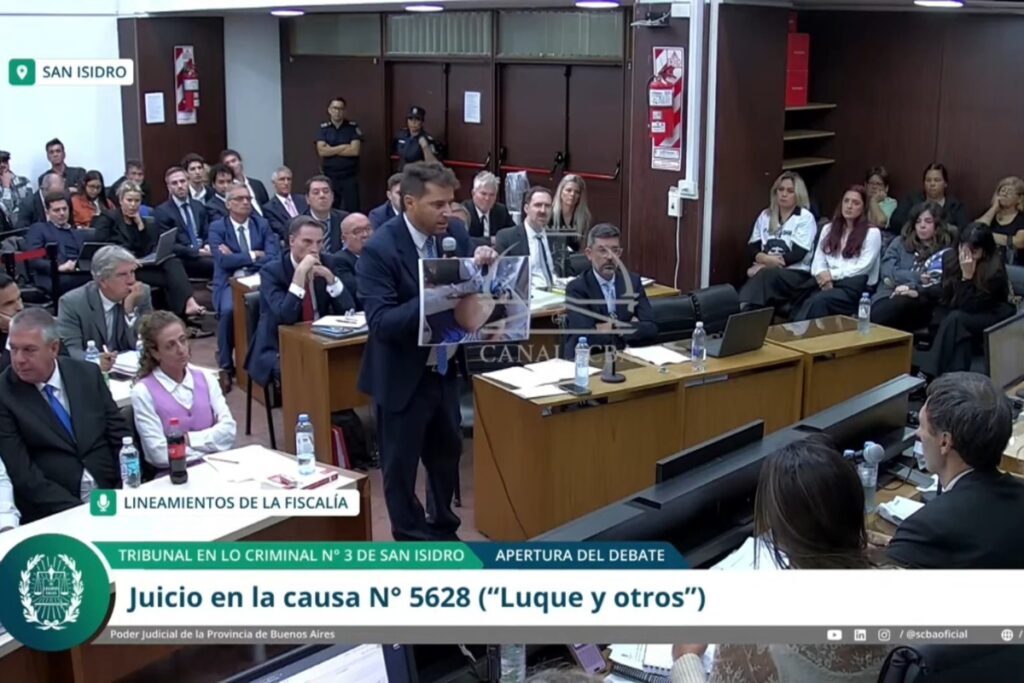 Captura de pantalla de un video de la Suprema Corte de la Provincia de Buenos Aires.