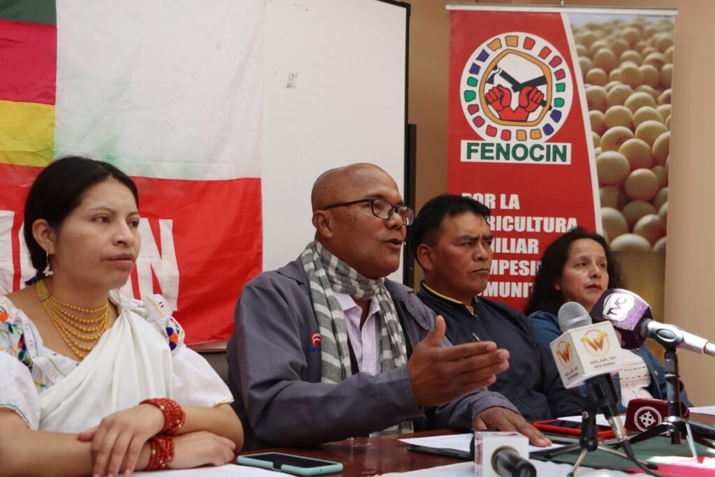 Rueda de prensa de la Fenocin en 2023.