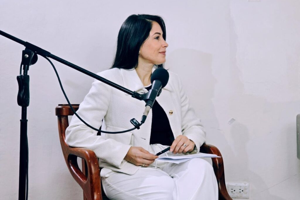 Luisa González en una entrevista este 27 de marzo de 2025.