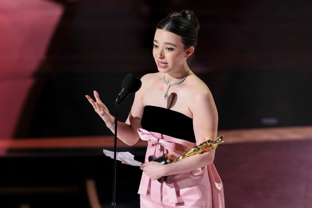 Mikey Madison se impuso en la categoría Mejor Actriz por 'Anora'. Foto: EFE