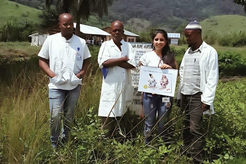 Gisela Silva González en su trabajo en Médicos Sin Fronteras.