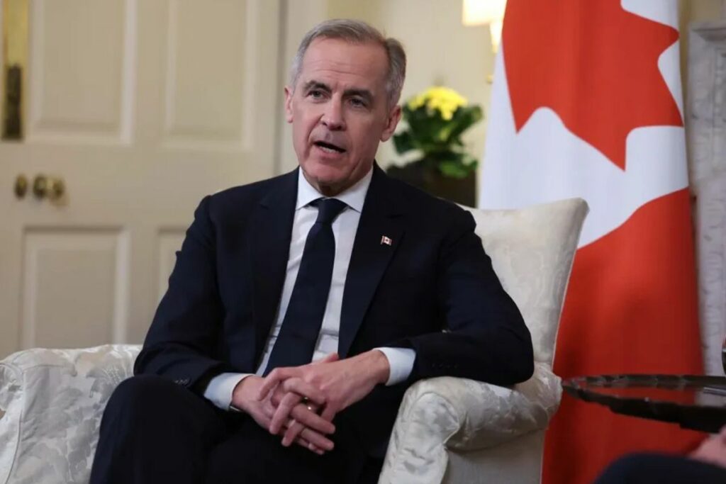 El nuevo primer ministro de Canadá, Mark Carney, en Londres.