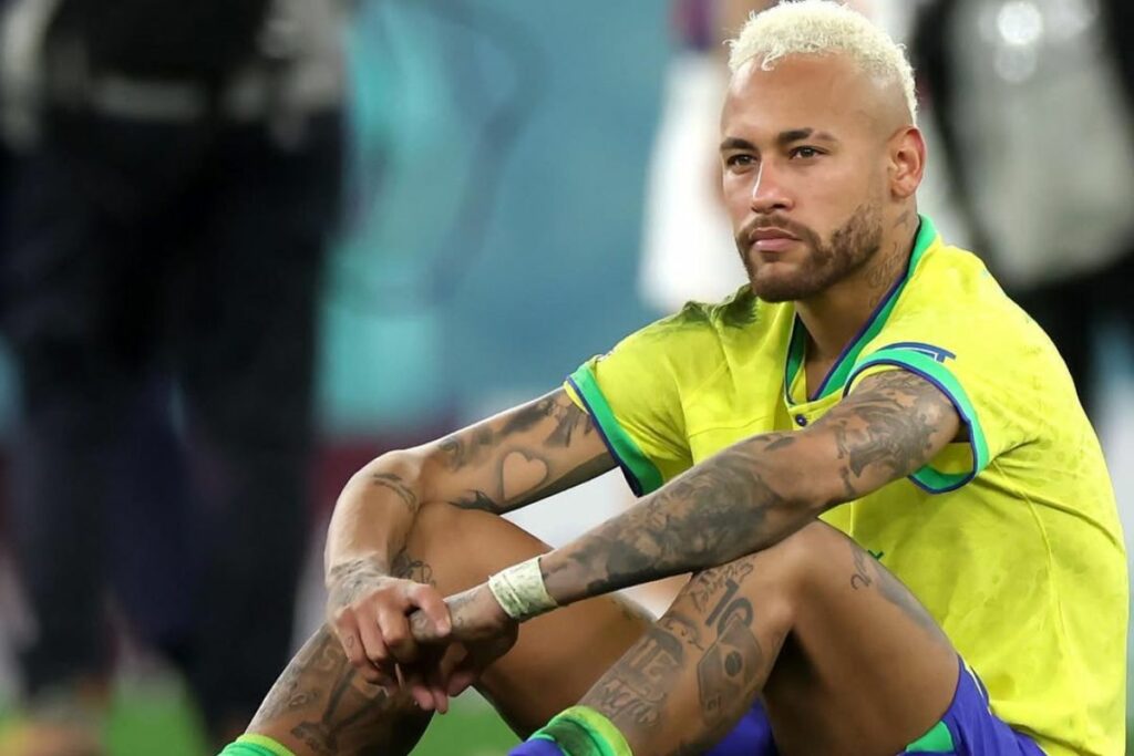 Neymar Jr. en un partido con la Selección de Brasil.