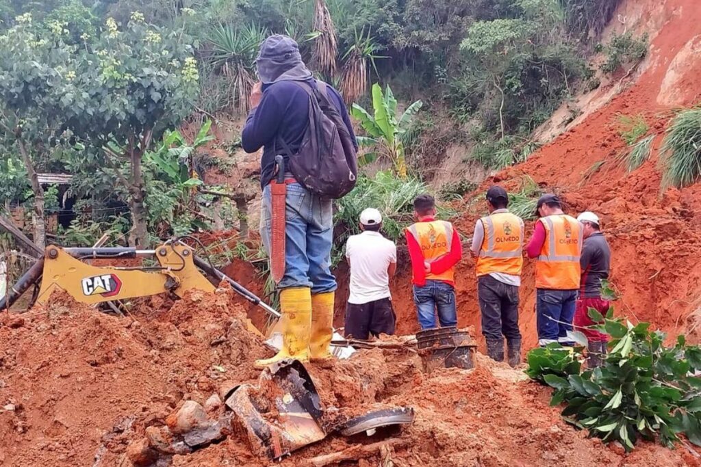 En el cantón Olmedo, en Manabí, el pasado 14 de marzo se realizaron trabajos para mitigar efectos de las lluvias.