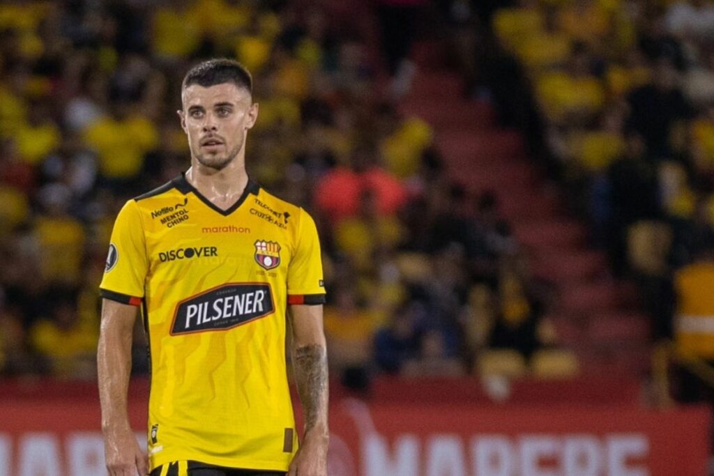 Joaquín Valiente, jugador de Barcelona SC en el 2025.