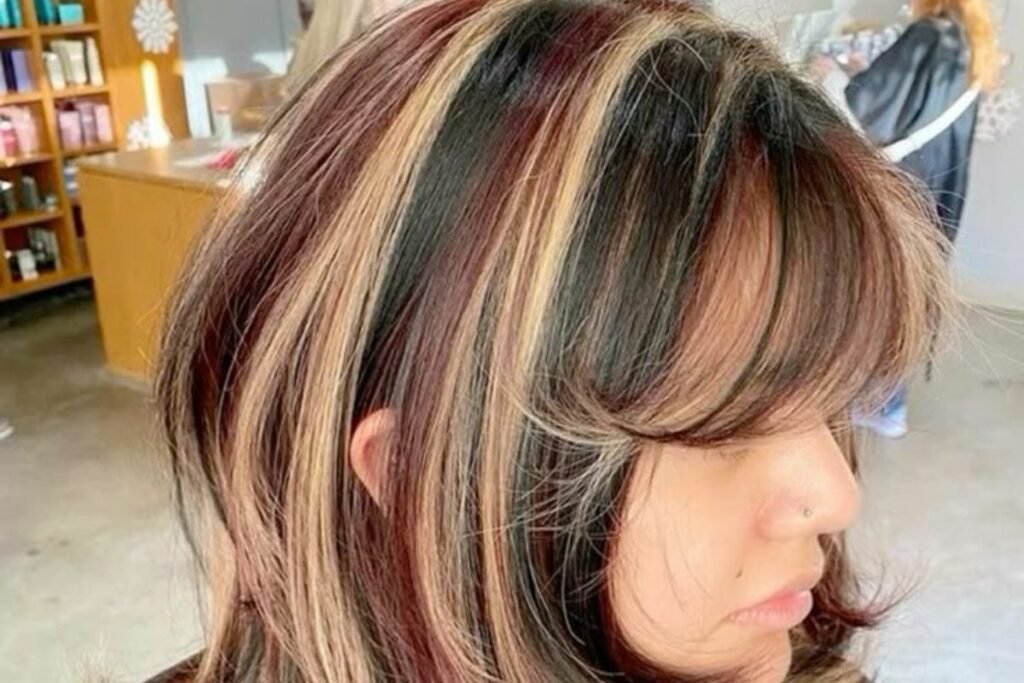 Tendencia de cabello inspirada en los gatos calico.