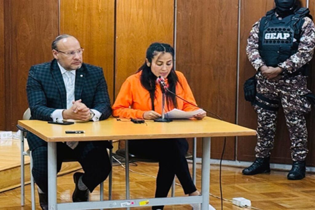 La pena reducida de Mayra Salazar, en el caso Metástasis, por la que saldrá libre, también se debe a su cooperación eficaz.