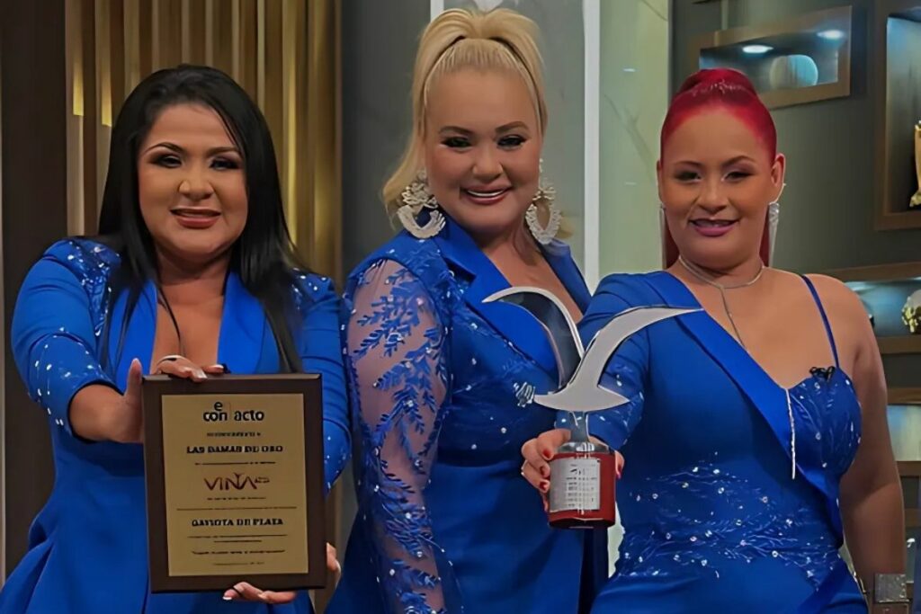 El trío ecuatoriano Las Damas de Oro ganaron la Gaviota de Plata en Viña del Mar 2025