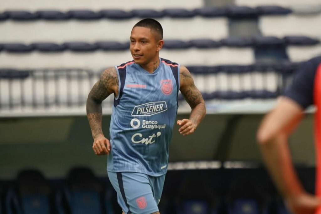 Cristian Ramírez con la Selección de Ecuador en el 2024.