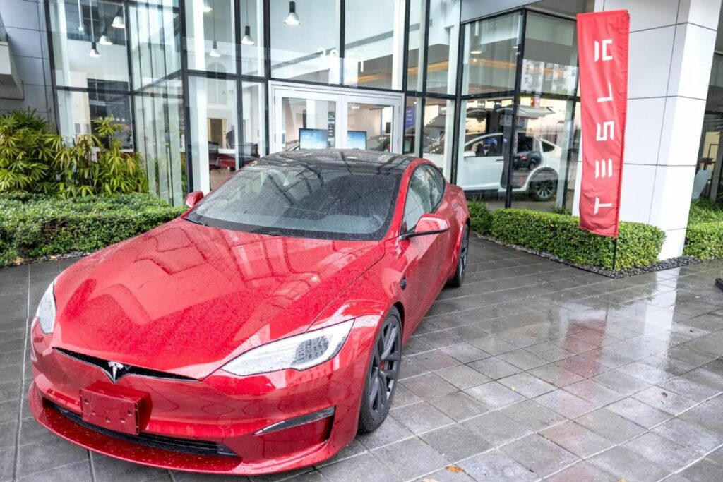 Un automóvil Tesla model , en una fotografía de archivo.