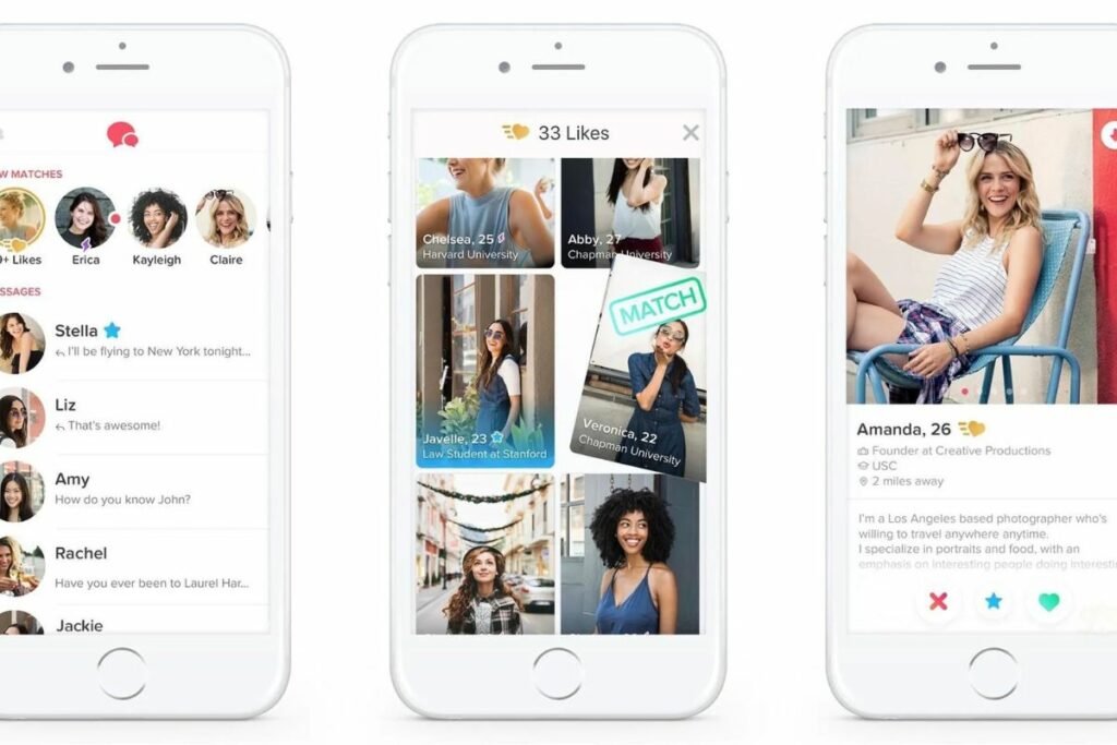 Usuarios de la aplicación Tinder.