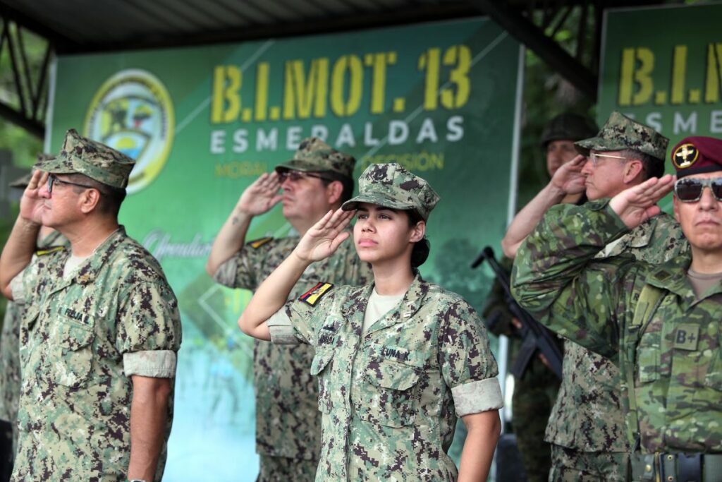Atacames (Esmeraldas), 13 de Marzo de 2025, en el Batallón de Infantería Motorizado N.° 13.