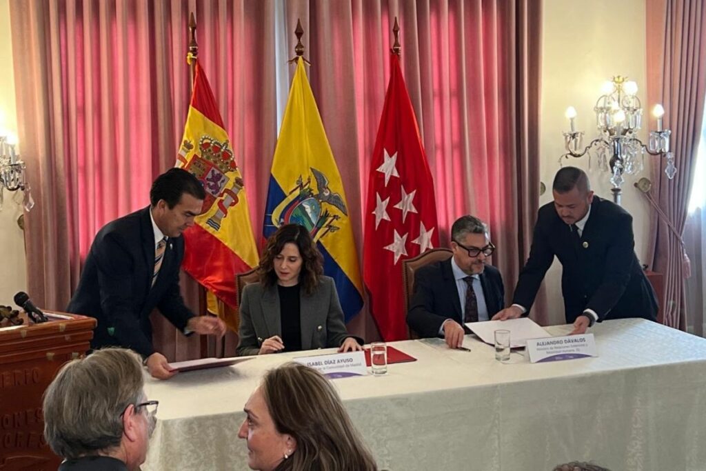 Este 9 de abril de 2025, en la Cancillería de Ecuador, se firmó el Protocolo para acreditación de las competencias para ecuatorianos en Madrid.