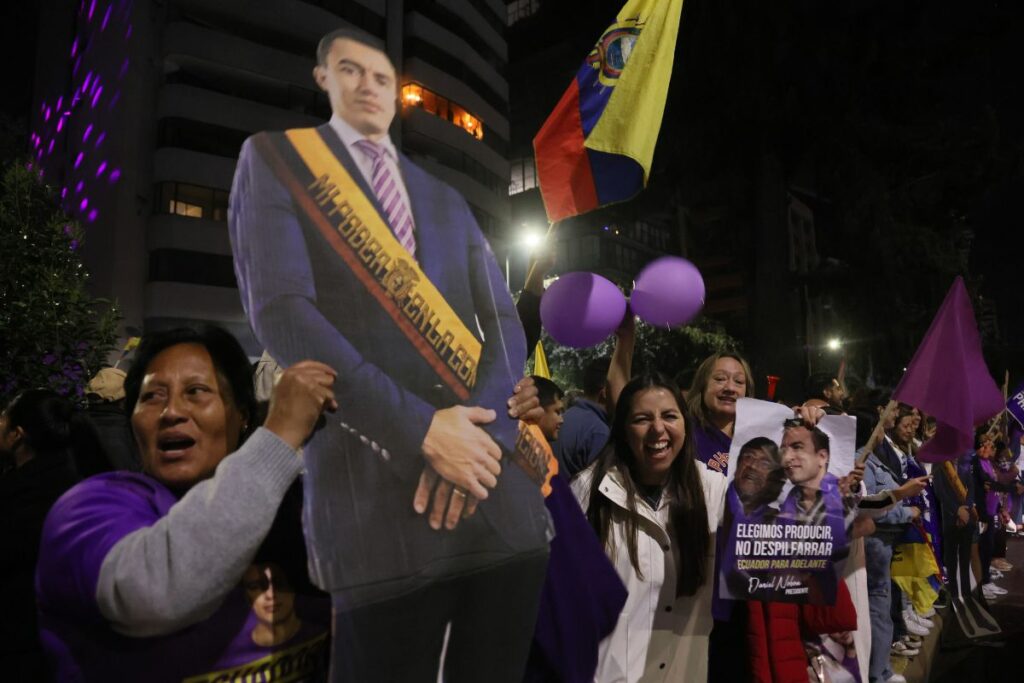 Daniel Noboa ganó la segunda vuelta presidencial, este 13 de abril de 2025.