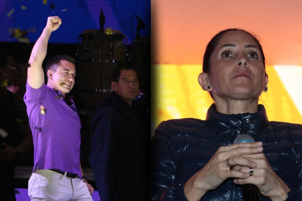 Daniel Noboa y Luisa González fueron candidatos a la presidencia del Ecuador.