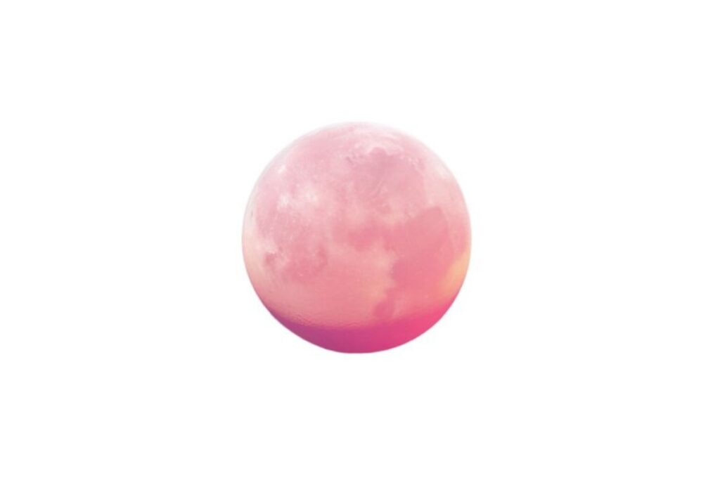 Foto representativa de la luna rosa, que podrá verse la tarde de este 12 de abril. Foto: Freepik
