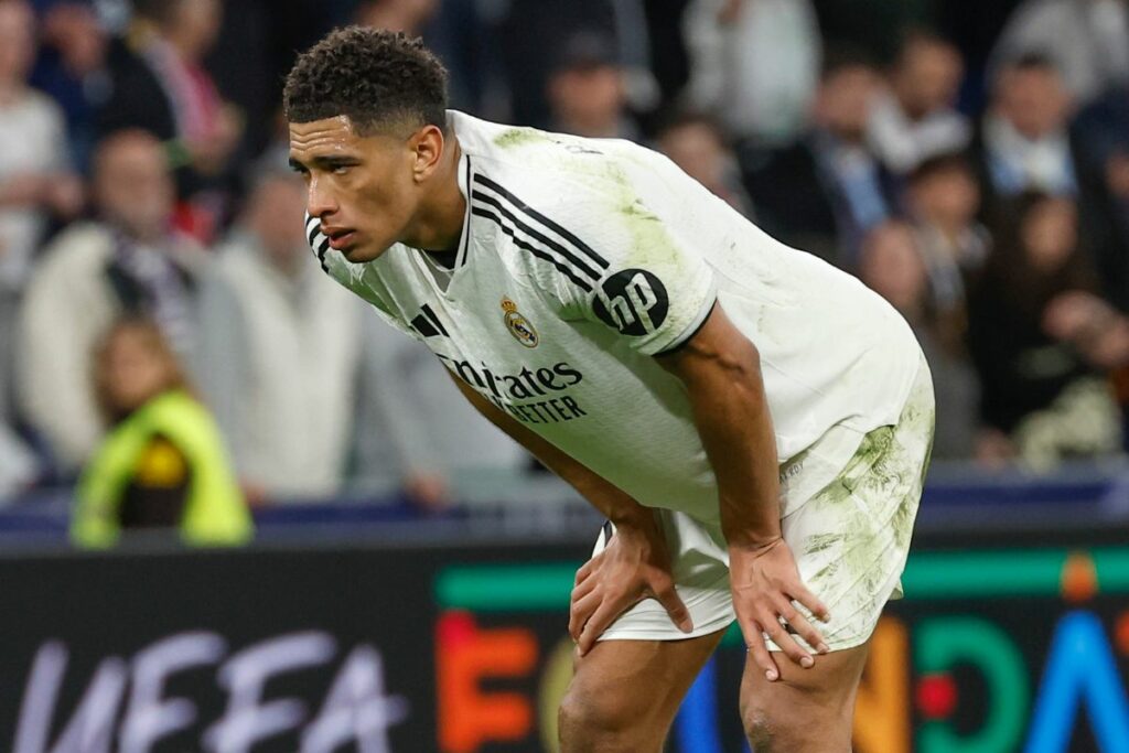 Jude Bellingham luego de la eliminación del Real Madrid en la Champions League.