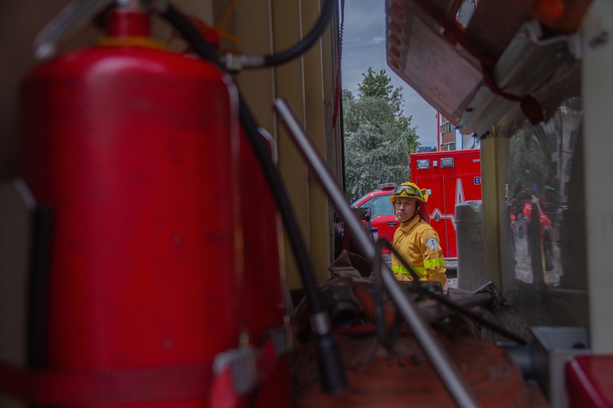 'Siempre quise ser bombero'